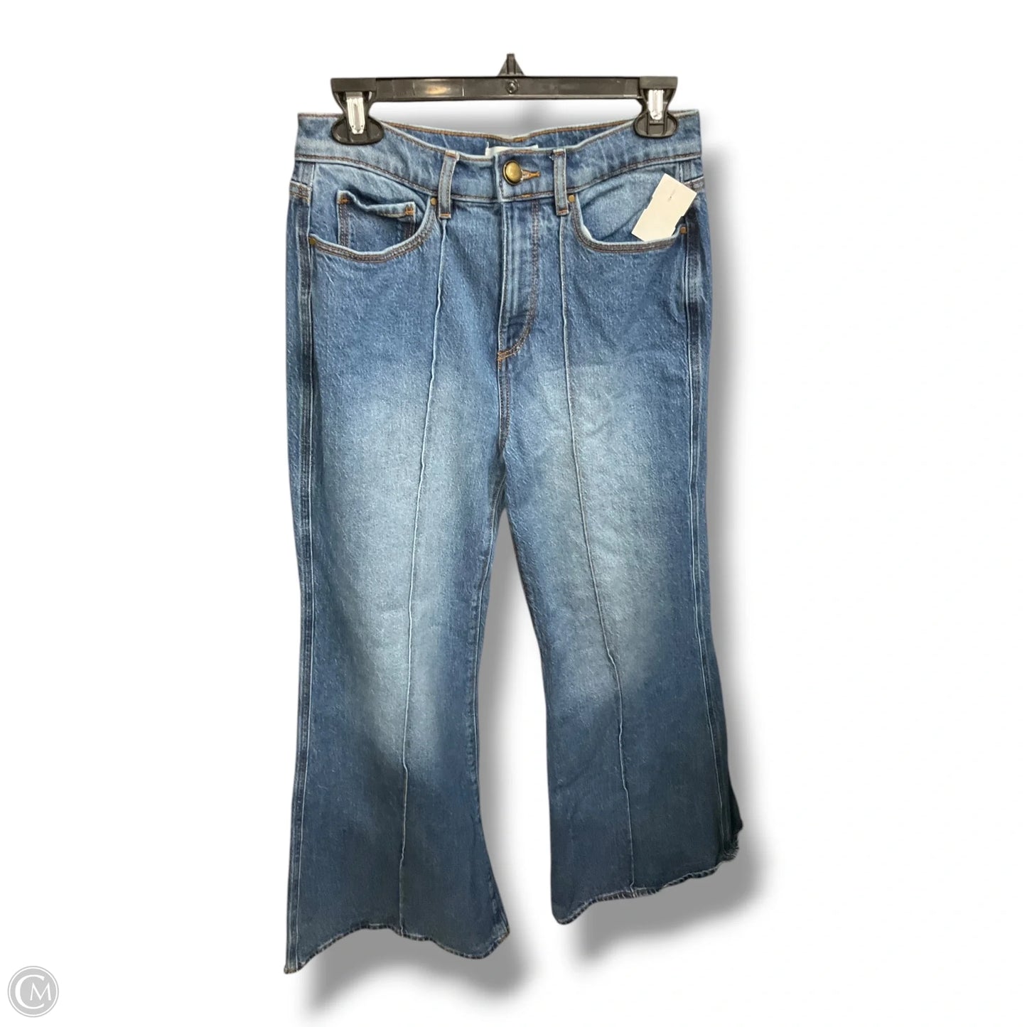 Jeans Flared By Loft In Blue Denim, Size: 4