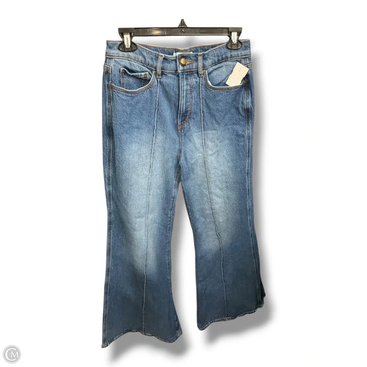 Jeans Flared By Loft In Blue Denim, Size: 4