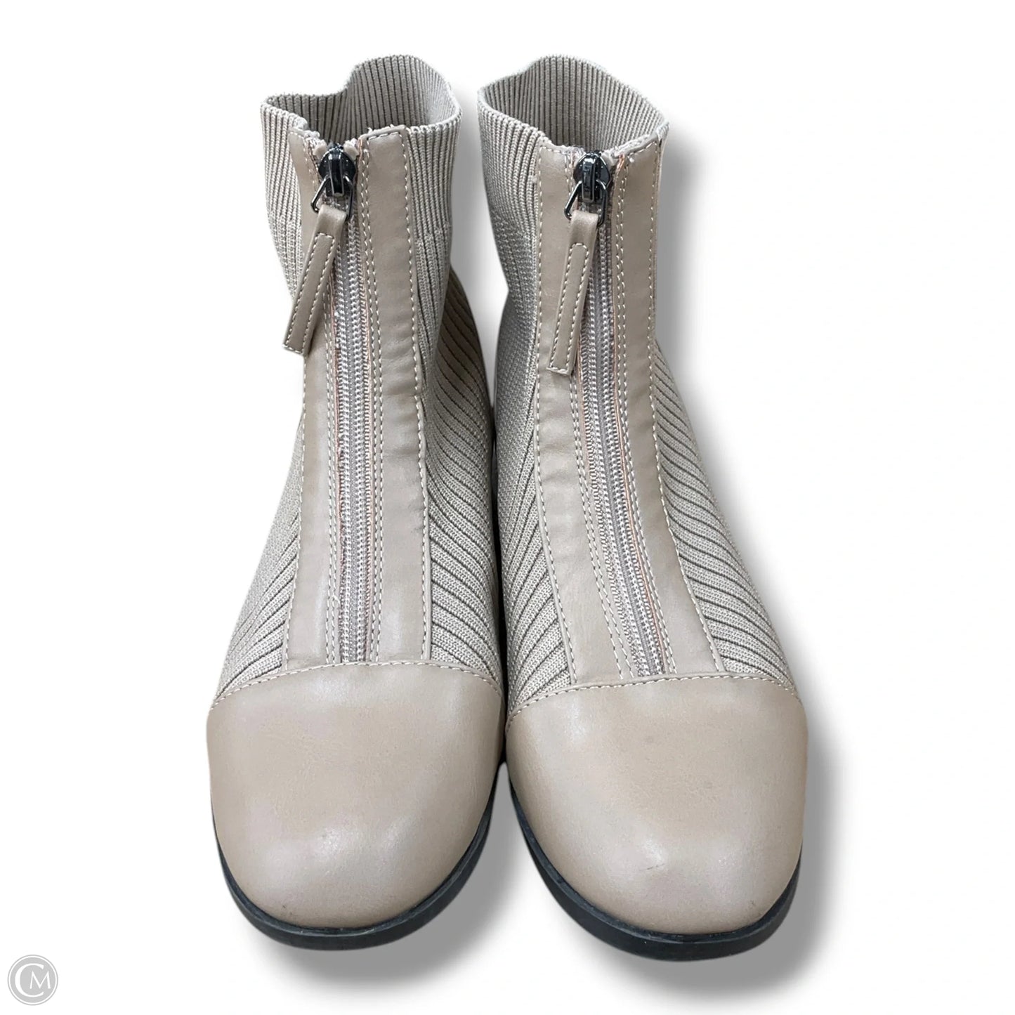 Boots Ankle Flats By Clothes Mentor In Tan, Size: 7