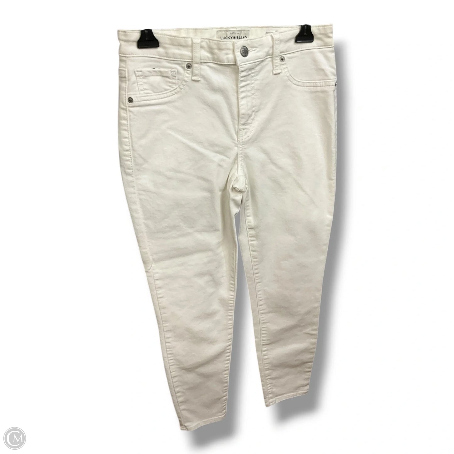 Jeans Skinny By Lucky Brand In White Denim, Size: 4