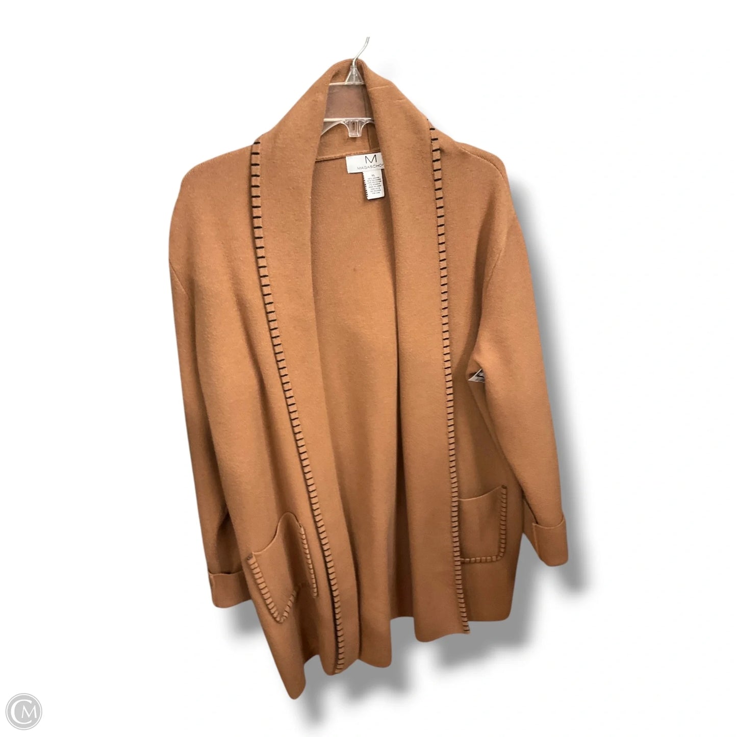 Cardigan By Magaschoni In Tan, Size: Xl
