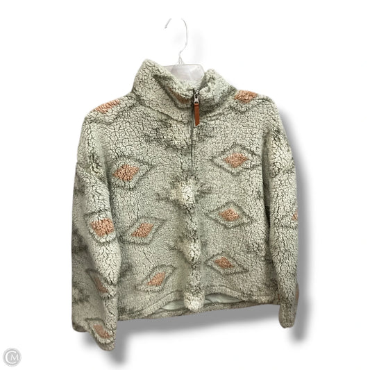 Jacket Faux Fur & Sherpa By Thread And Supply In Green, Size: S