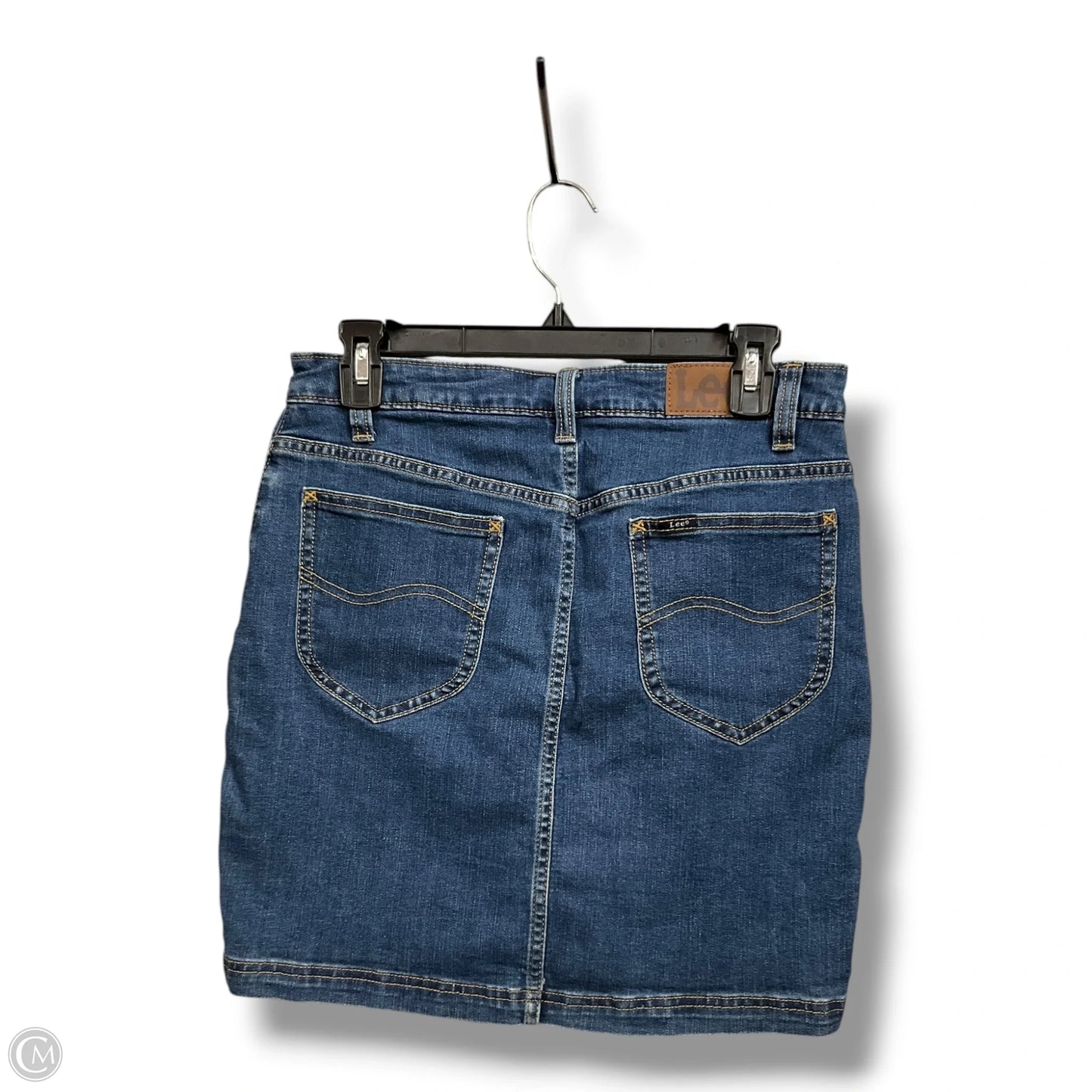Skirt Mini & Short By Lee In Blue Denim, Size: 8