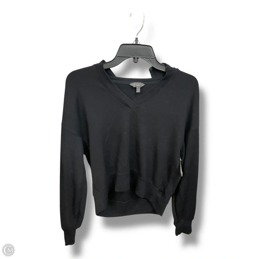 Athletic Top Long Sleeve Collar By Danskin In Black, Size: S