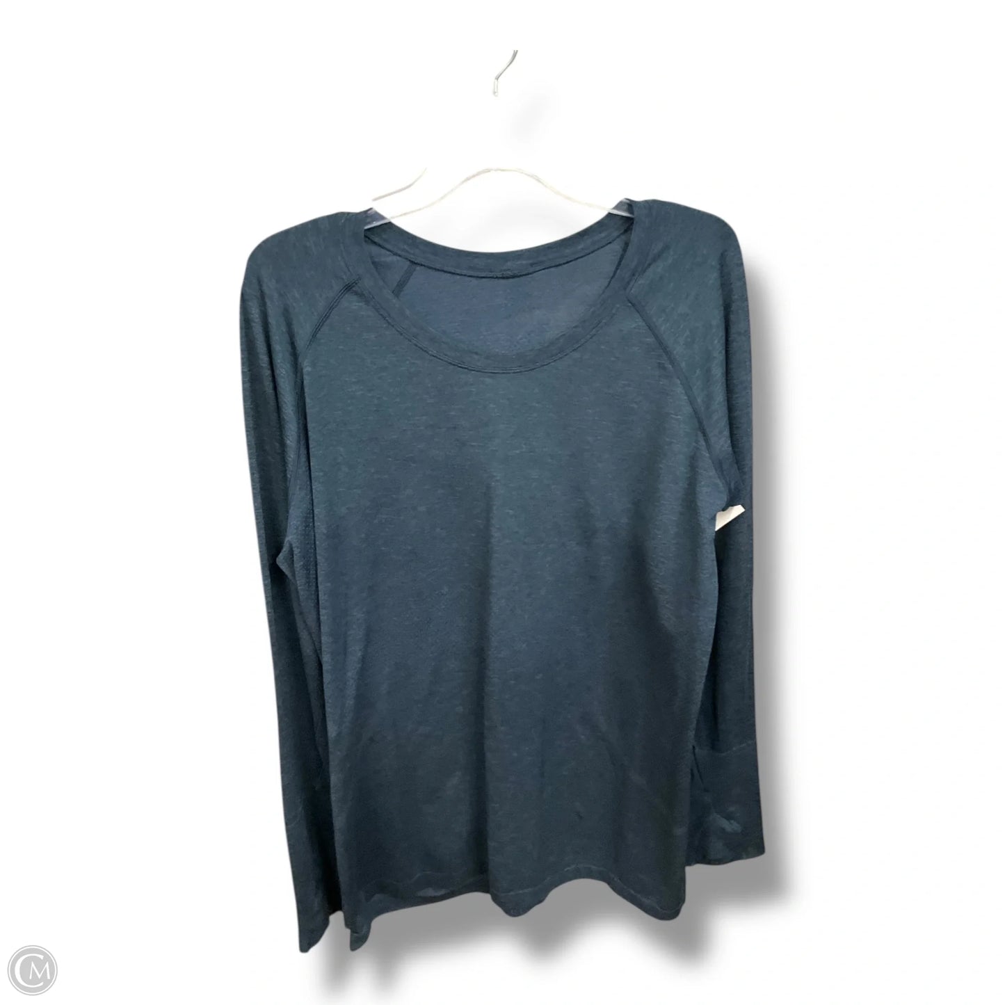 Athletic Top Long Sleeve Crewneck By Lululemon In Blue, Size: 18