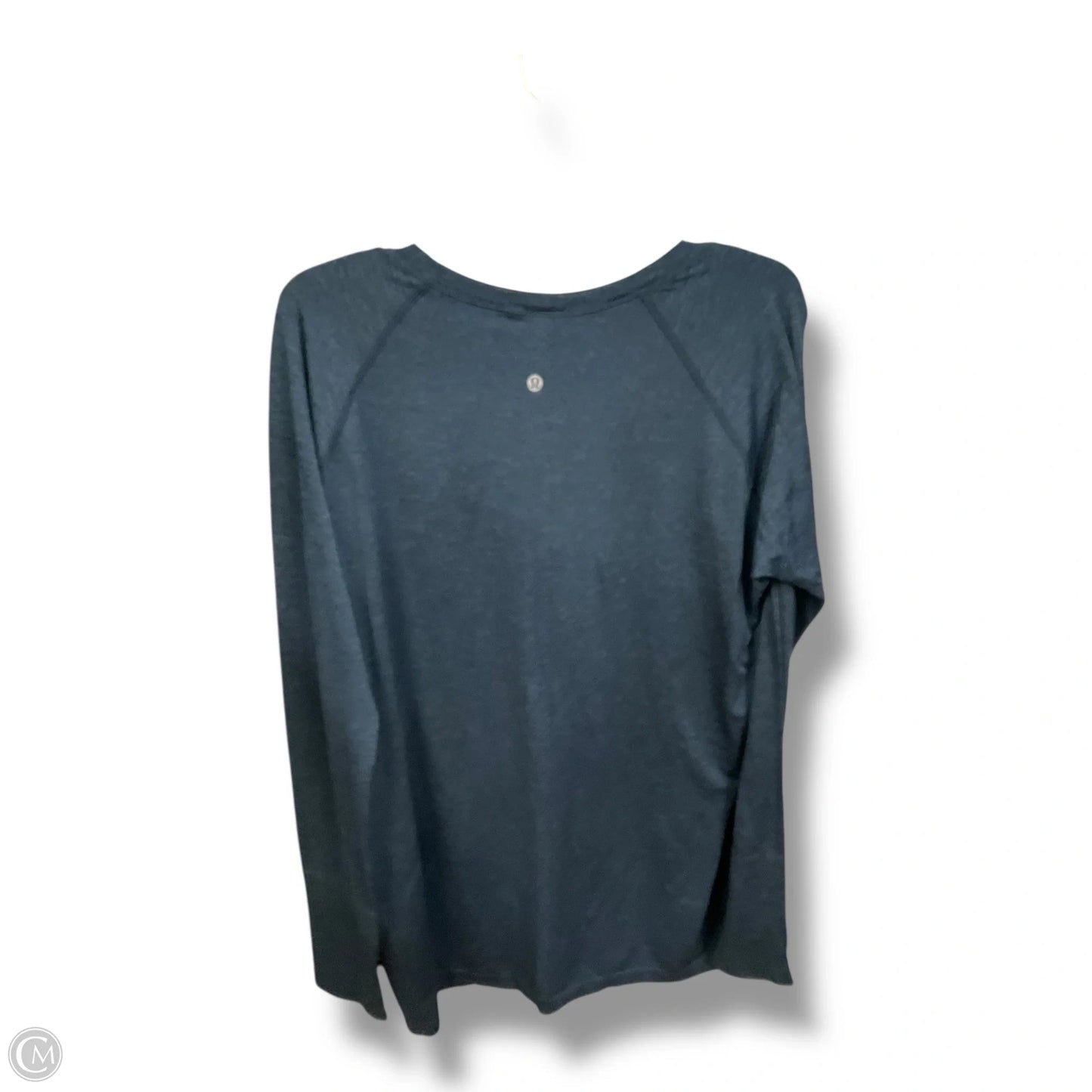 Athletic Top Long Sleeve Crewneck By Lululemon In Blue, Size: 18