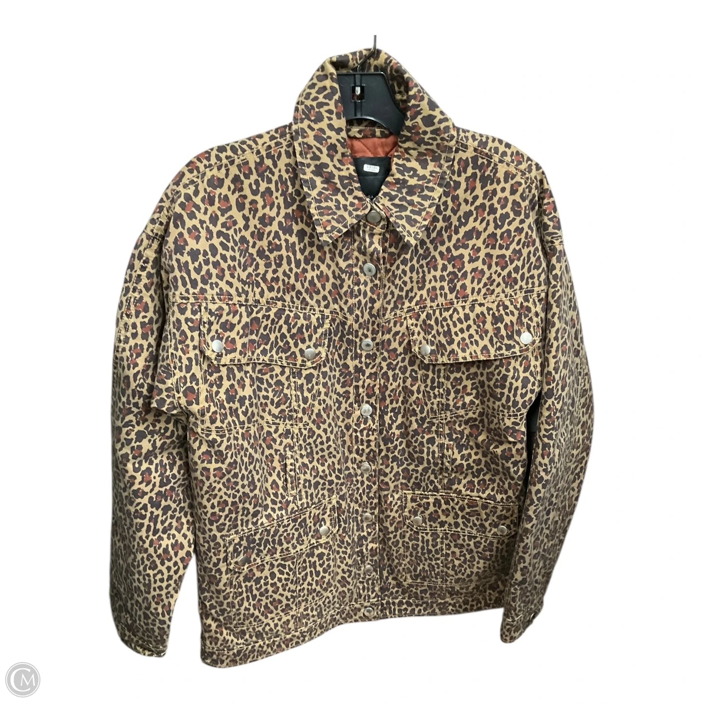 Jacket Denim By Cma In Animal Print, Size: L