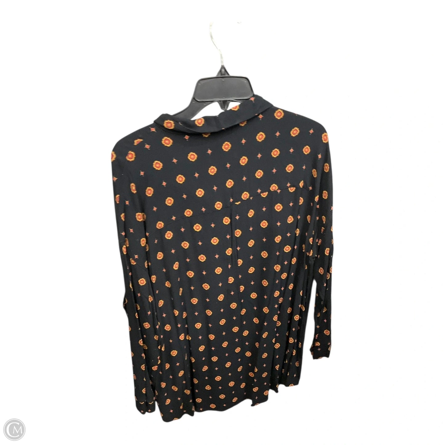 Blouse Long Sleeve By Free People In Multi-colored, Size: M