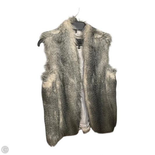 Vest Faux Fur & Sherpa By Banana Republic In Gold, Size: M