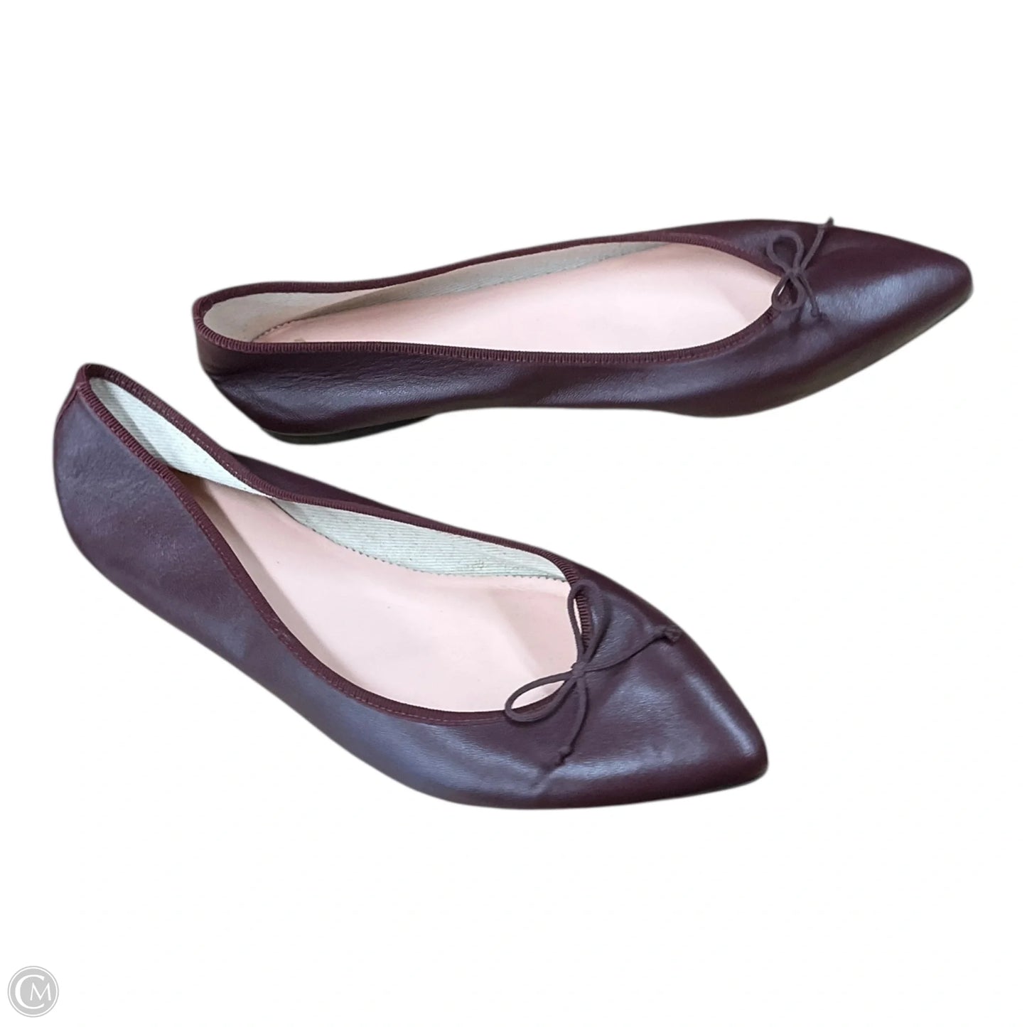 Shoes Flats By J. Crew In Maroon, Size: 9.5