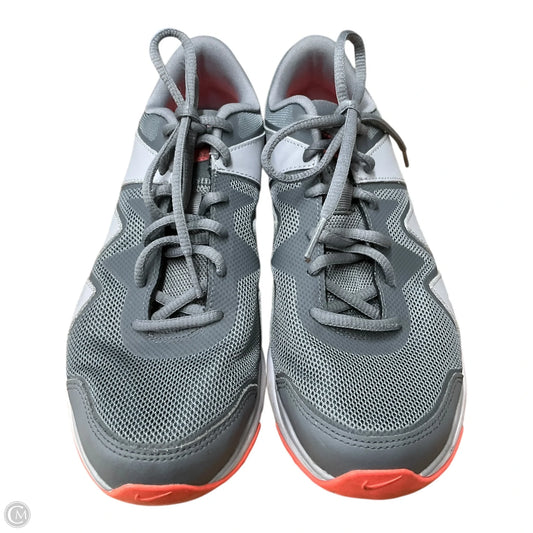 Shoes Athletic By Nike In Grey & Pink, Size: 9