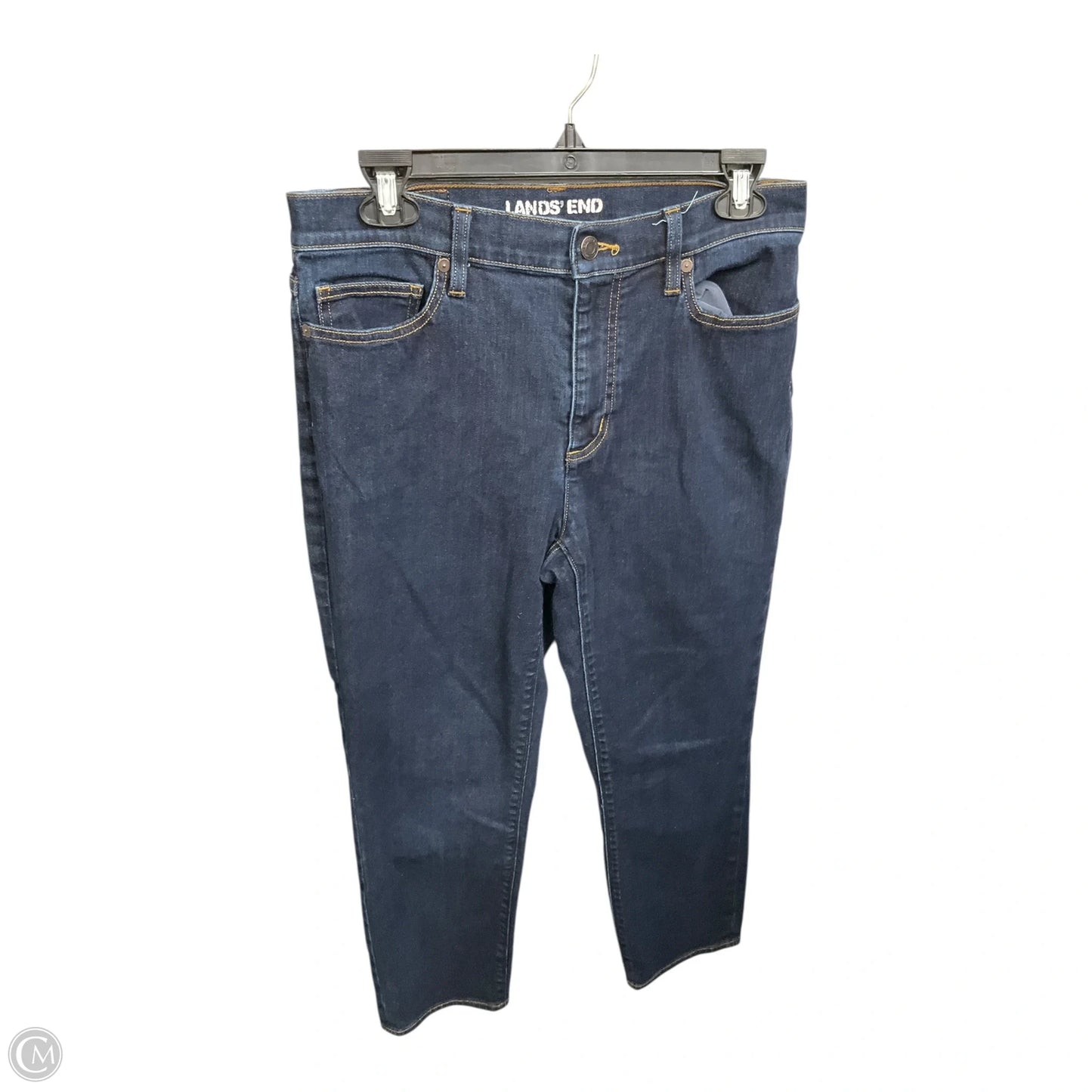 Jeans Skinny By Lands End In Blue Denim, Size: 10