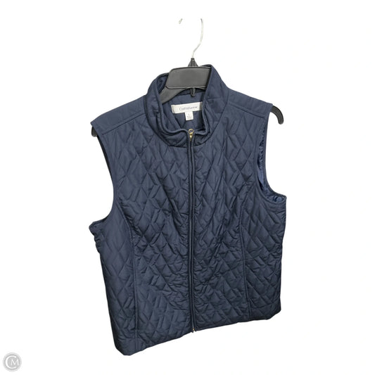 Vest Puffer & Quilted By Croft And Barrow In Navy, Size: L