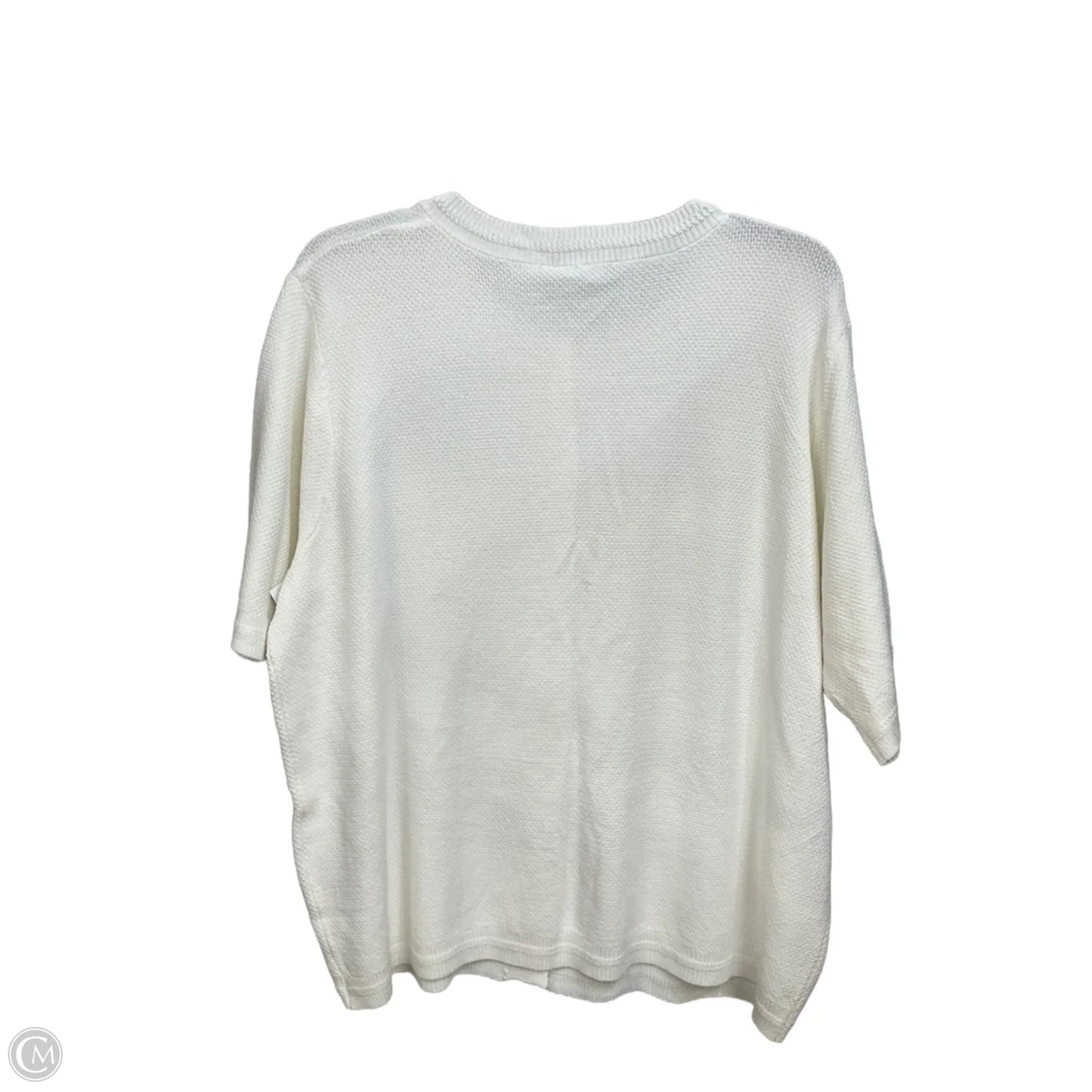 Top Short Sleeve By Prettygarden In White, Size: Xl