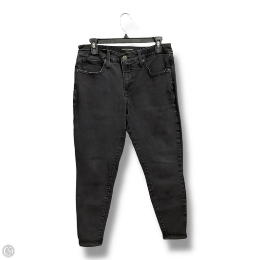 Jeans Skinny By Lucky Brand In Black Denim, Size: 12
