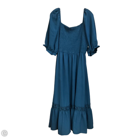 Dress Casual Maxi By Clothes Mentor In Blue, Size: 4x