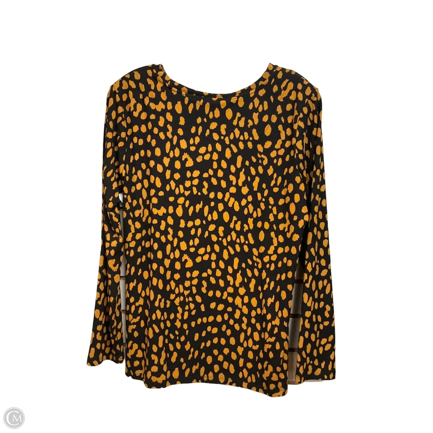Top Long Sleeve By Chicos In Animal Print, Size: M