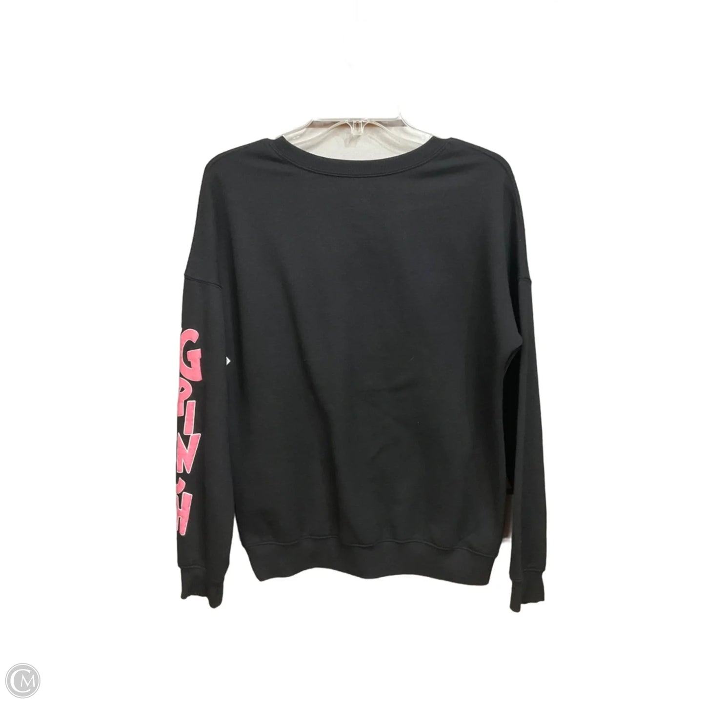 Sweatshirt Crewneck By Clothes Mentor In Black, Size: M