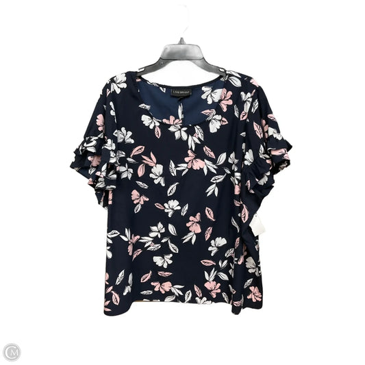 Blouse Short Sleeve By Lane Bryant In Floral Print, Size: 3x