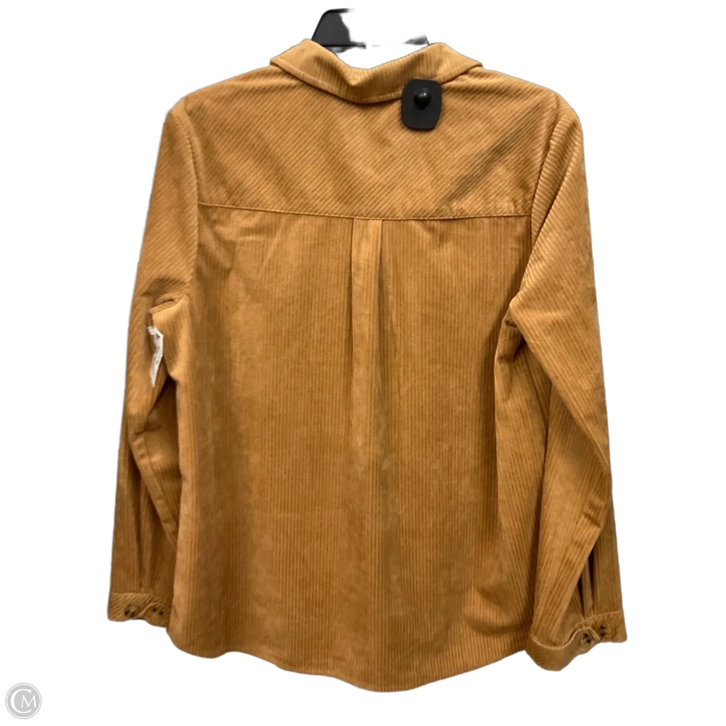 Jacket Shirt By Democracy In Tan, Size: M