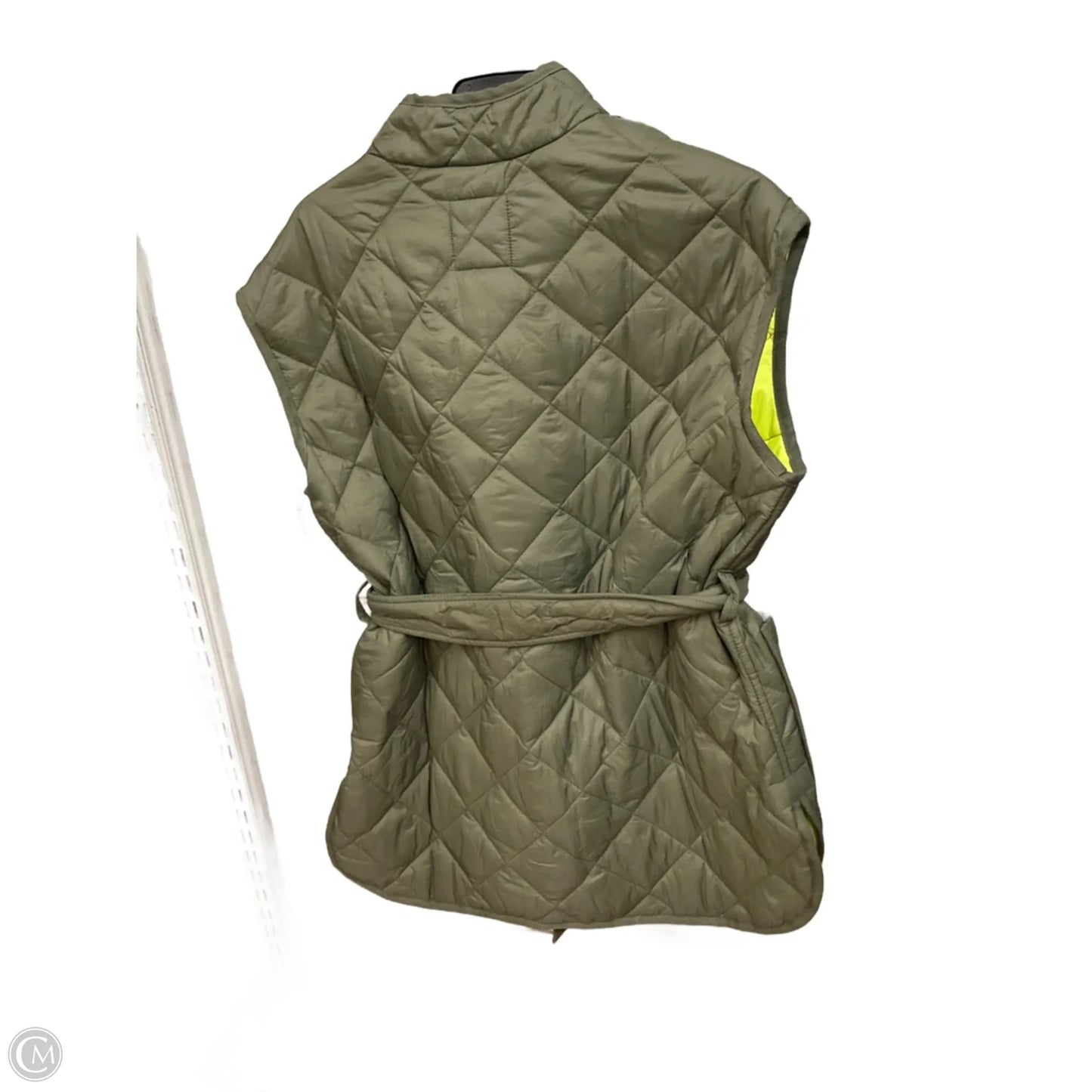 Vest Puffer & Quilted By Free Assembly In Green, Size: M