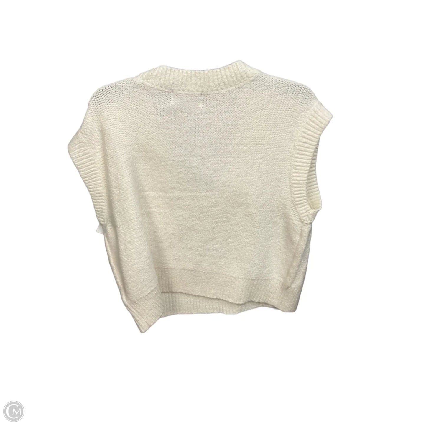 Vest Sweater By Old Navy In Cream, Size: S