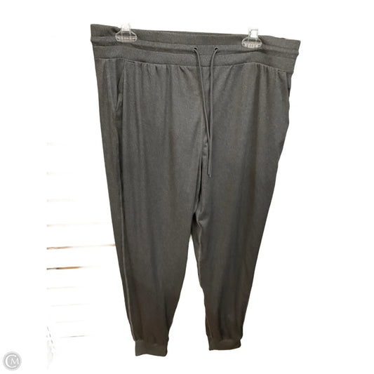 Athletic Pants By Crane In Grey, Size: L