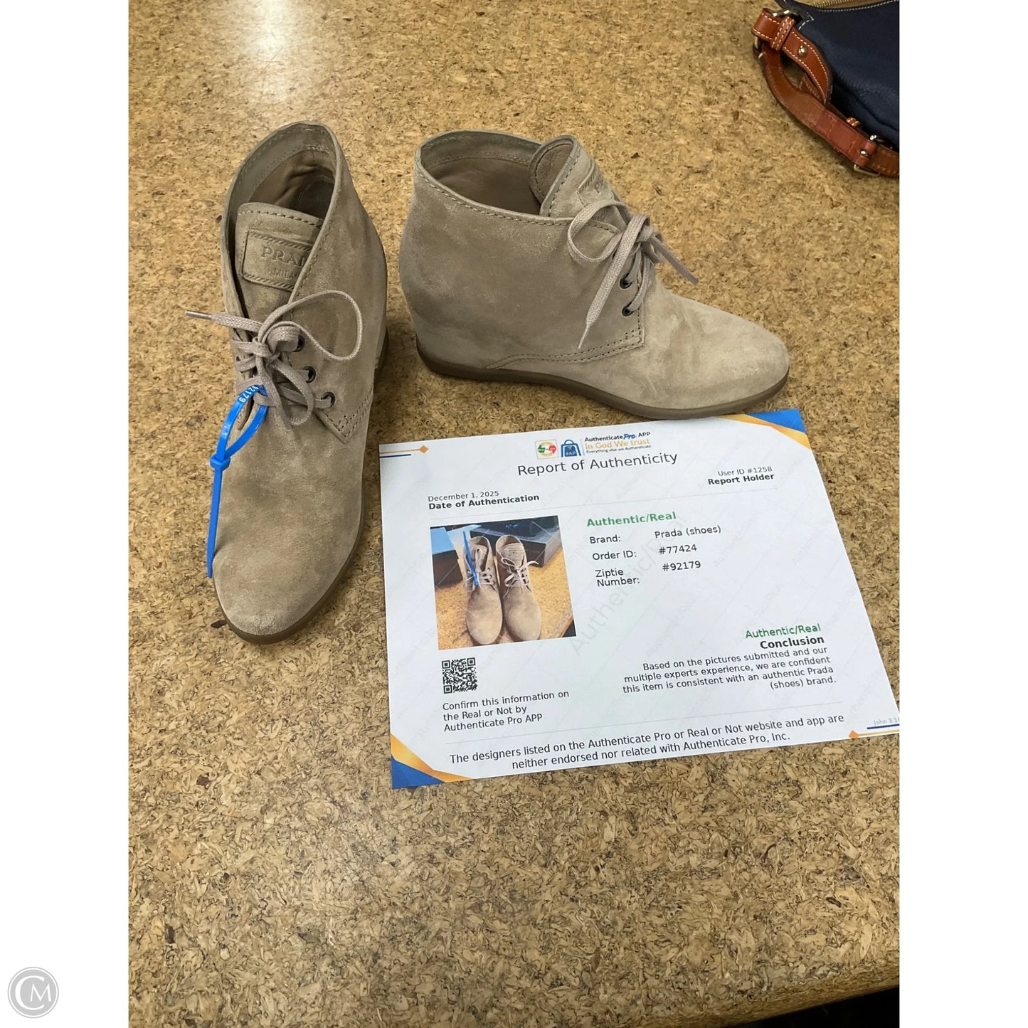 Boots Luxury Designer By Prada In Tan, Size: 8