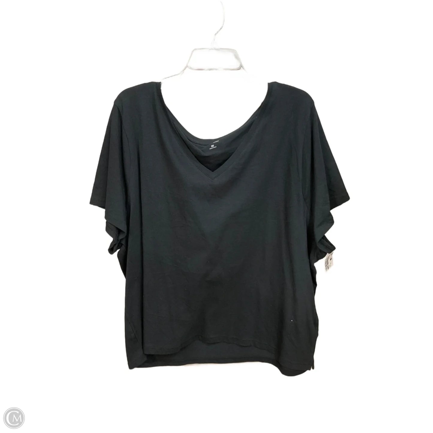 Top Short Sleeve Basic By J. Crew In Black, Size: 3x