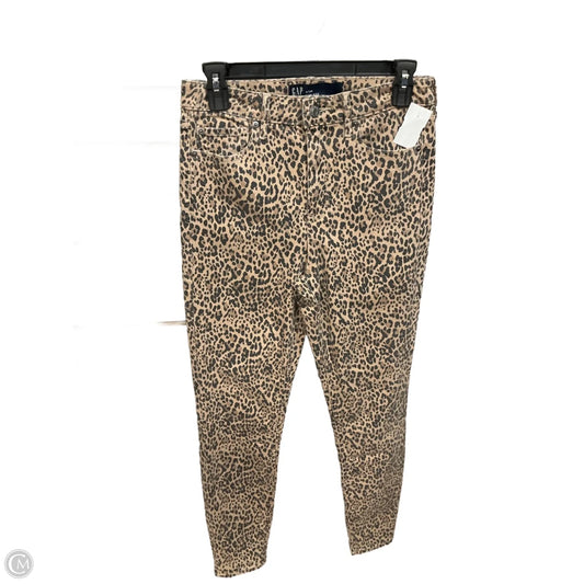 Jeans Skinny By Gap In Animal Print, Size: 6