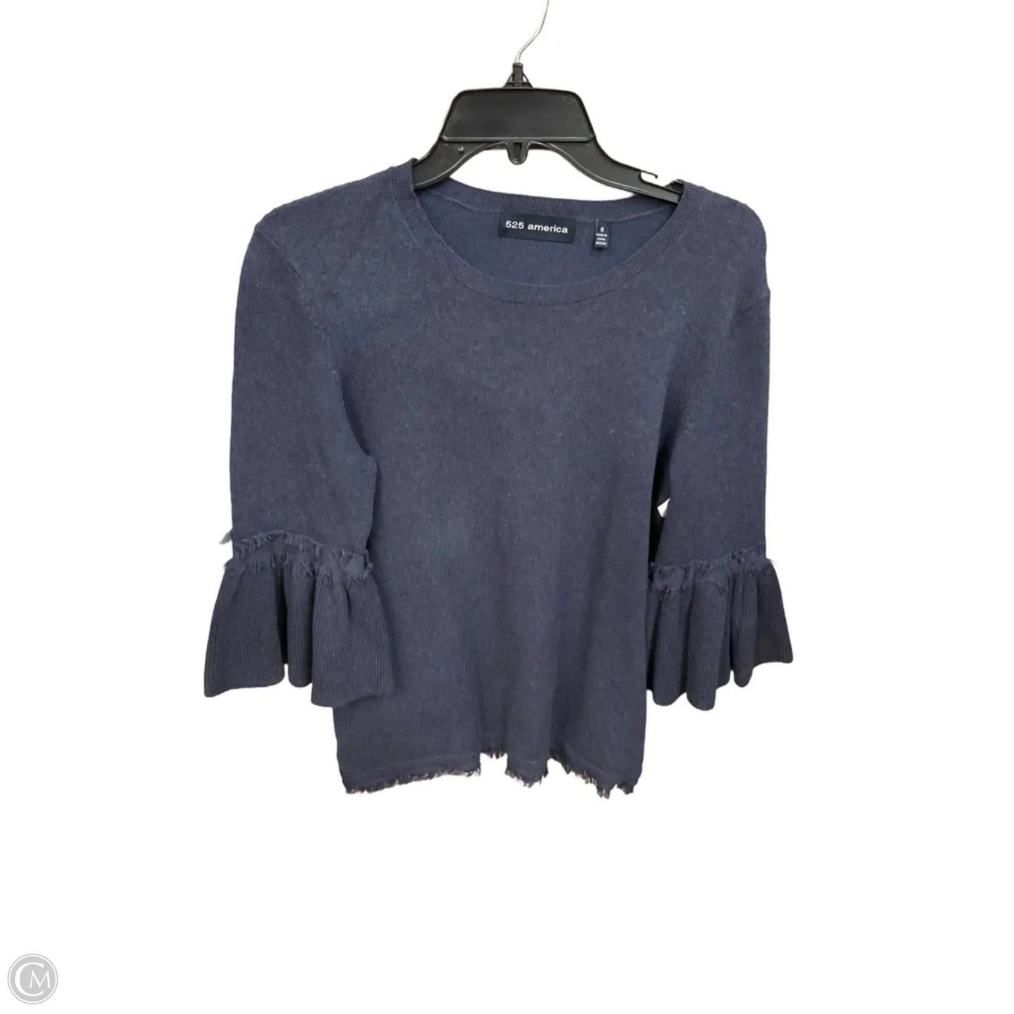 Top 3/4 Sleeve By 525 America In Blue, Size: S