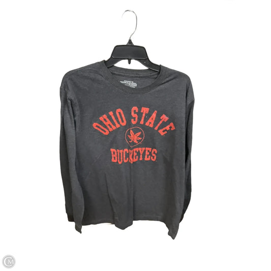 Top Long Sleeve By Clothes Mentor In Grey & Red, Size: Xl