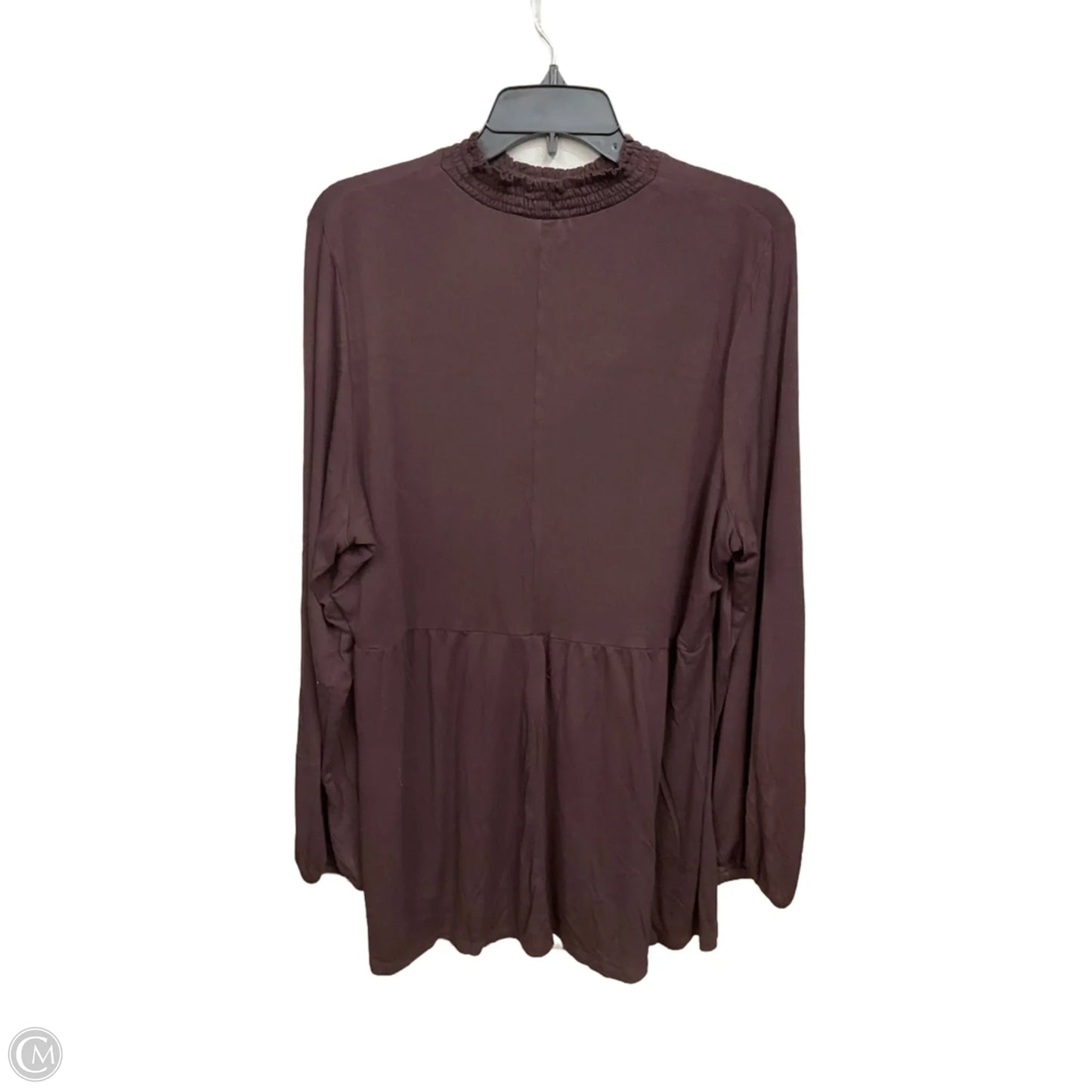 Tunic Long Sleeve By Lane Bryant In Brown, Size: 2x
