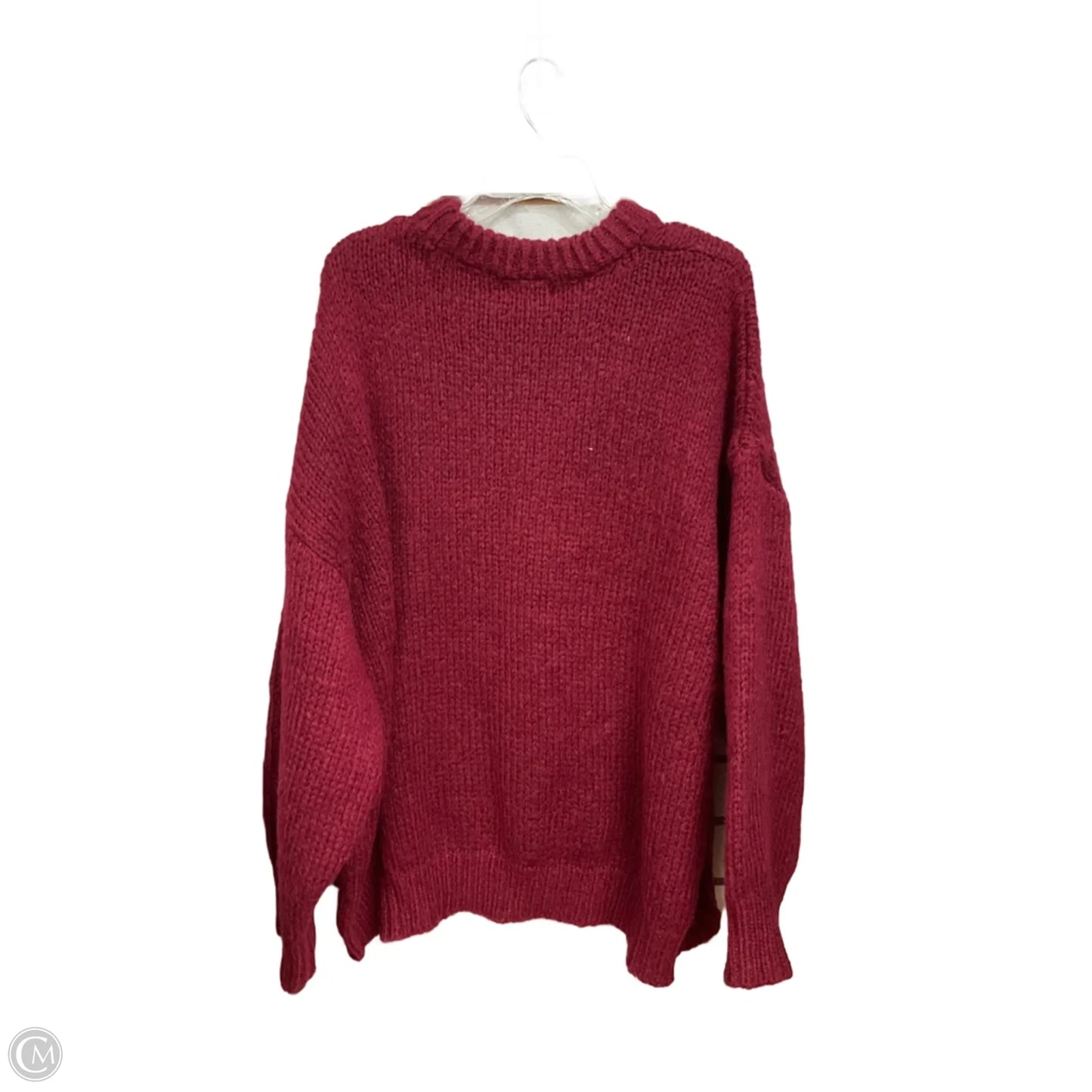 Sweater By Clothes Mentor In Maroon, Size: 2x