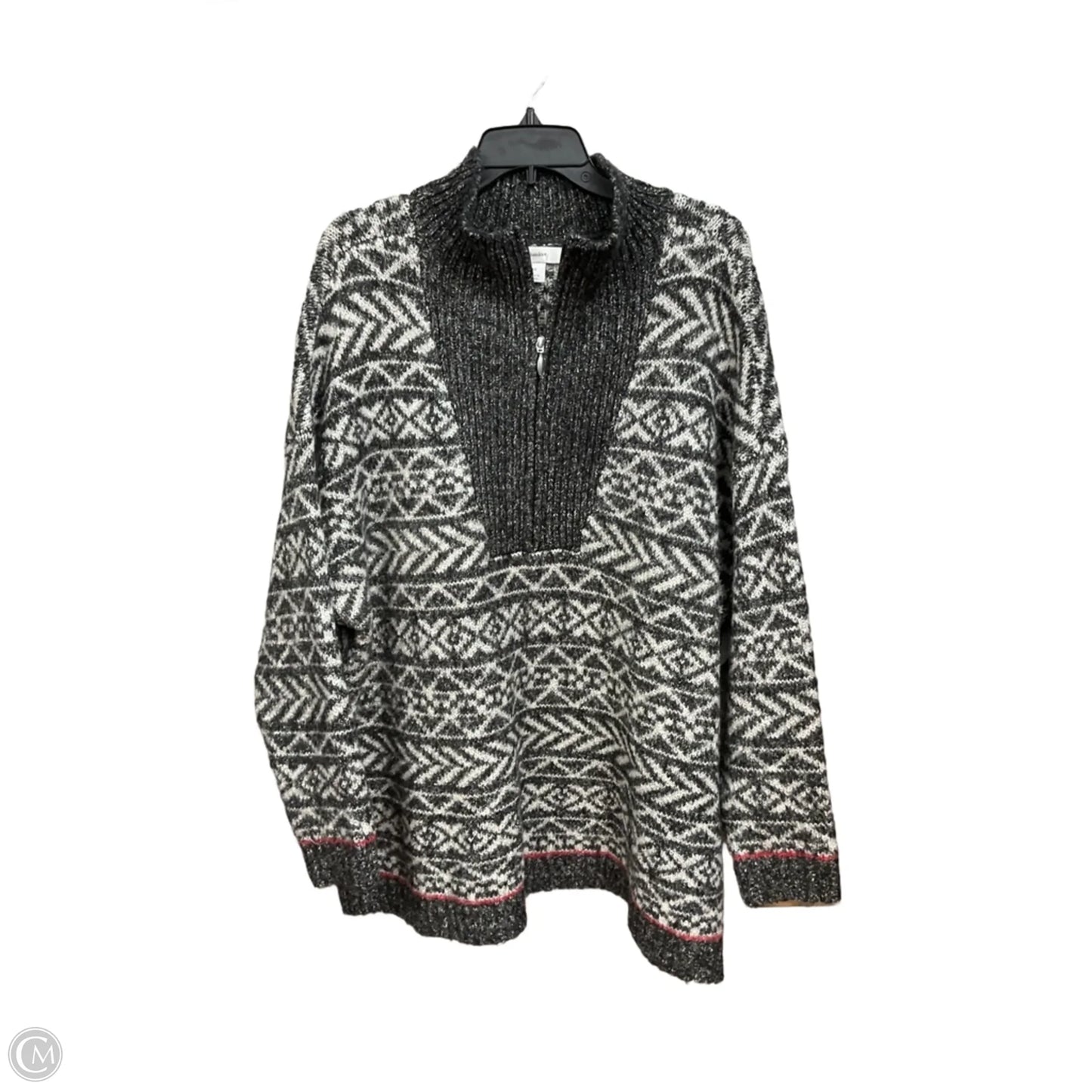 Sweater By Cj Banks In Grey, Size: 3x