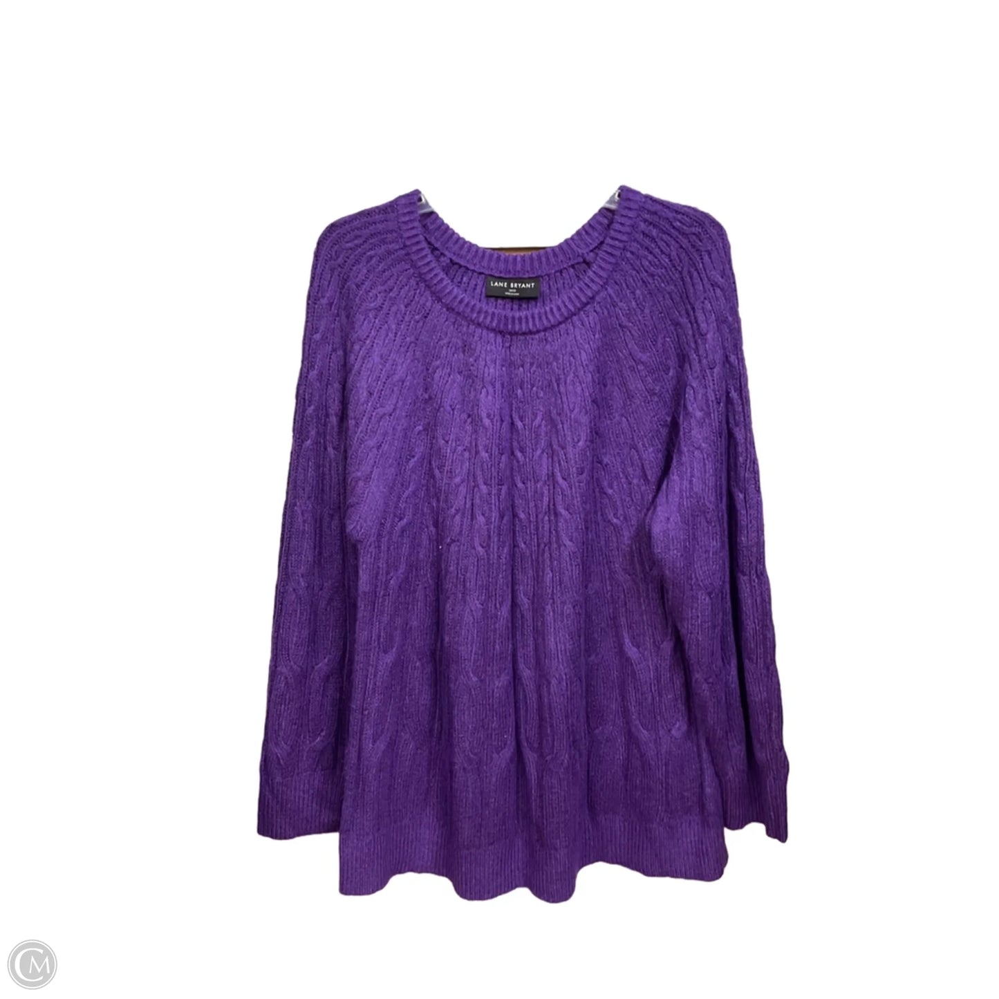 Sweater By Lane Bryant In Purple, Size: 1x