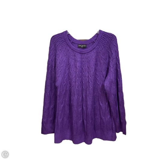 Sweater By Lane Bryant In Purple, Size: 1x