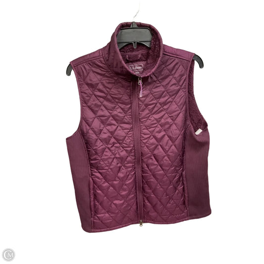 Vest Puffer & Quilted By L.l. Bean In Purple, Size: L