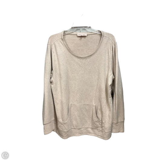 Top Long Sleeve Basic By Philosophy In Tan, Size: 1x