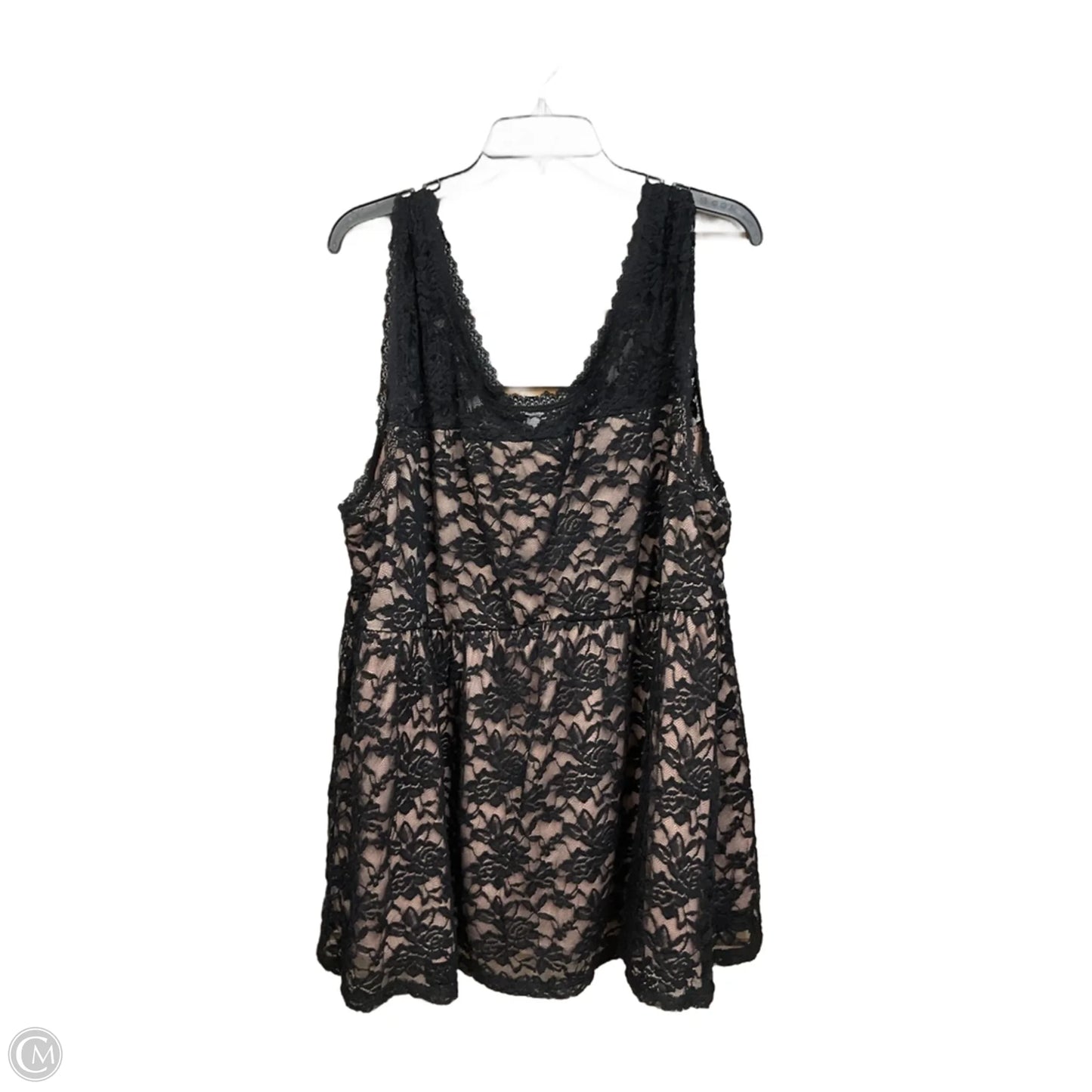 Top Sleeveless By Torrid In Black, Size: 4x