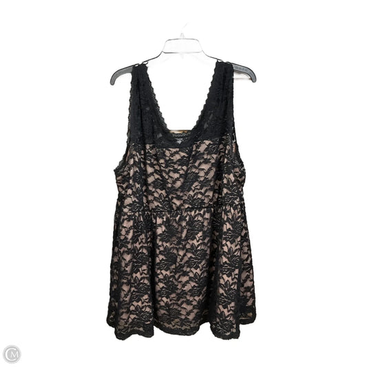 Top Sleeveless By Torrid In Black, Size: 4x