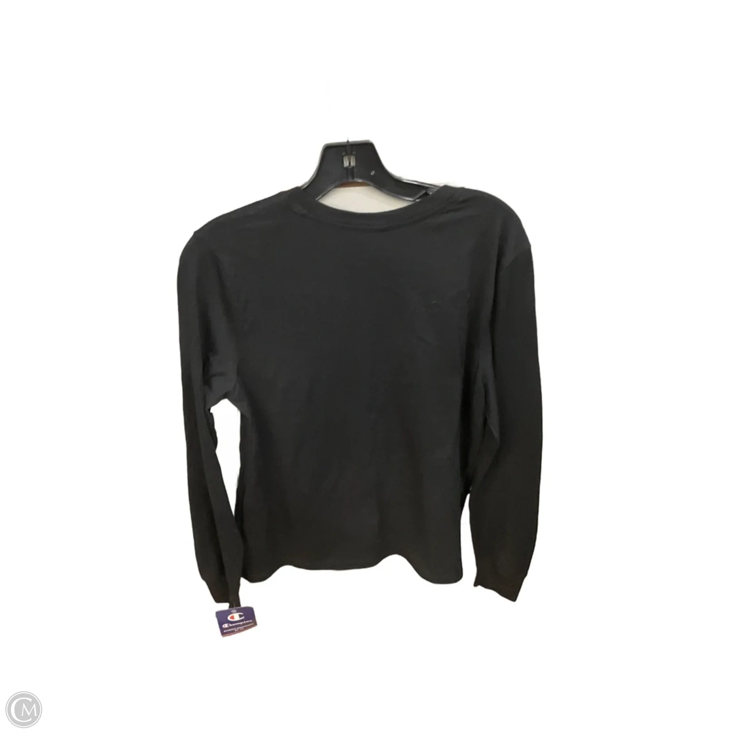 Top Long Sleeve Basic By Champion In Black, Size: L