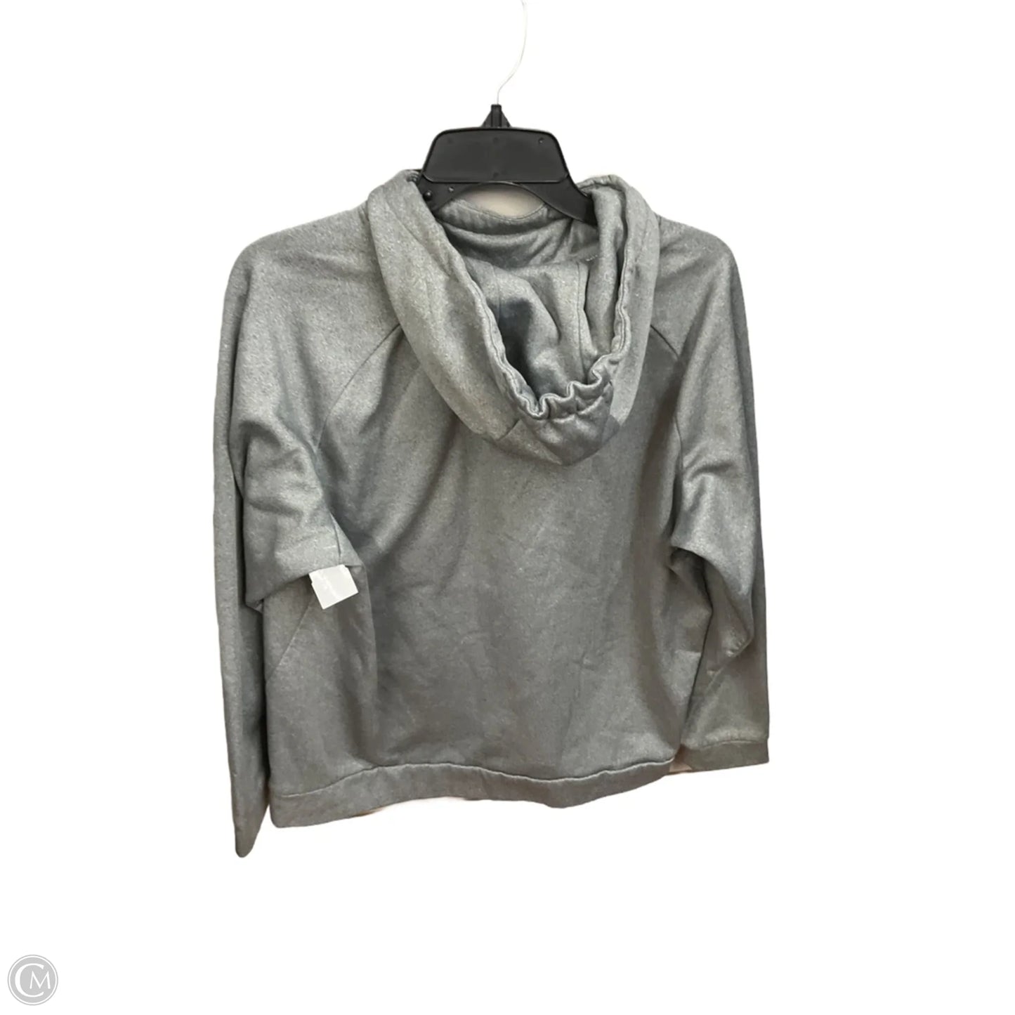 Athletic Sweatshirt Hoodie By Nike Apparel In Grey, Size: L