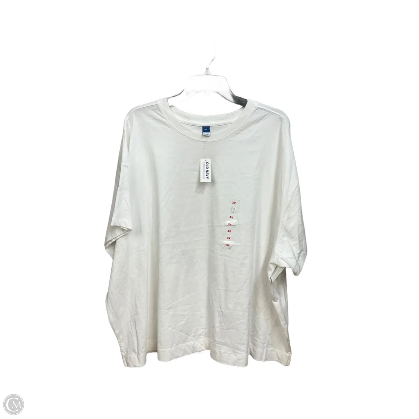 Top Short Sleeve Basic By Old Navy In White, Size: 3x