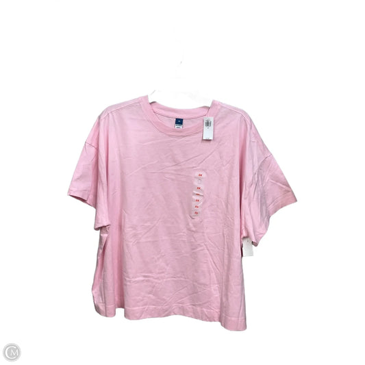 Top Short Sleeve Basic By Old Navy In Pink, Size: 2x