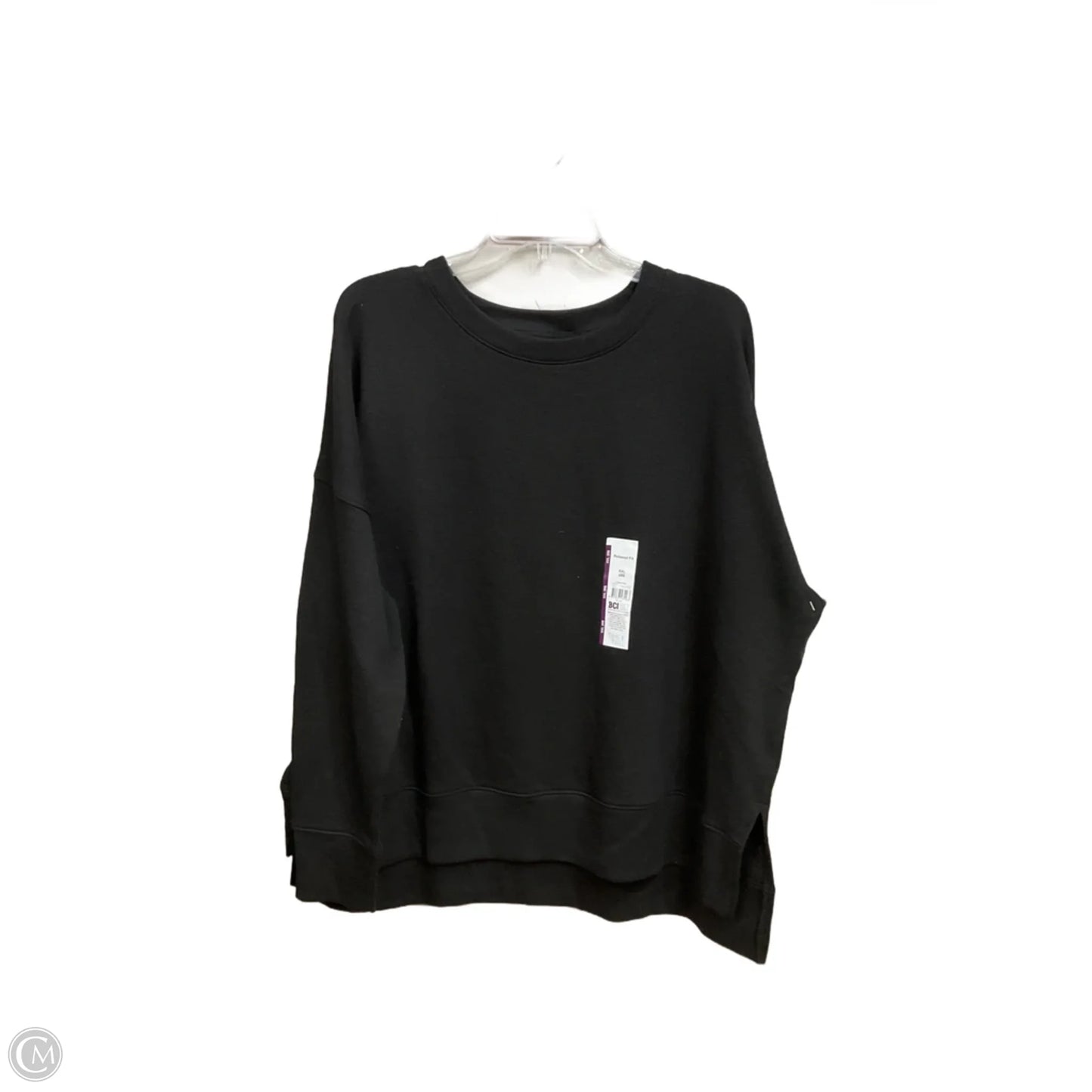 Top Long Sleeve Basic By Time And Tru In Black, Size: Xxl