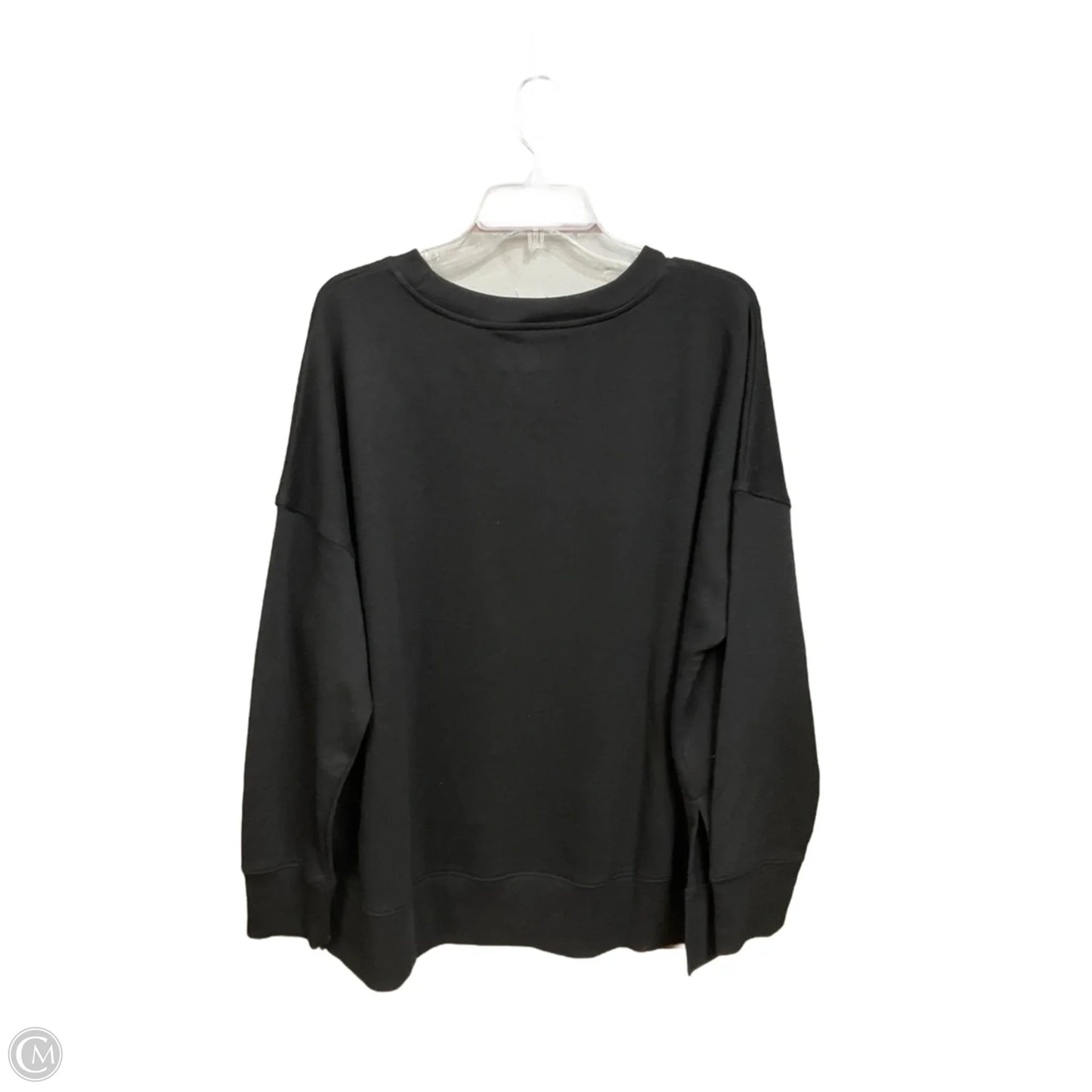 Top Long Sleeve Basic By Time And Tru In Black, Size: Xxl