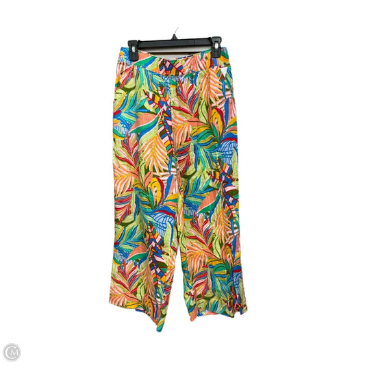 Pants Linen By C And C In Floral Print, Size: M