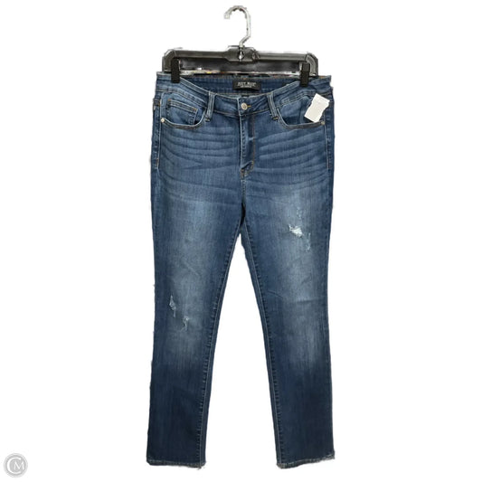 Jeans Straight By Judy Blue In Blue Denim, Size: 14