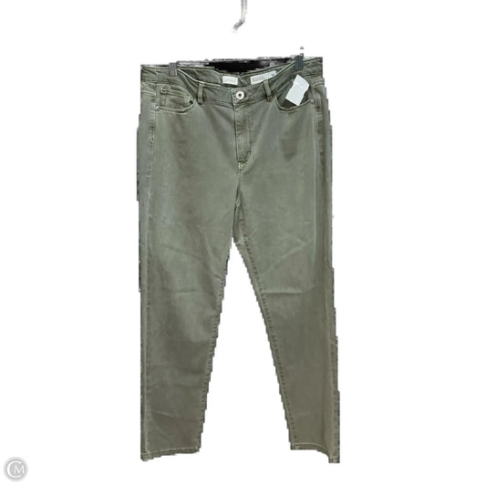 Jeans Boyfriend By J. Jill In Green Denim, Size: 14